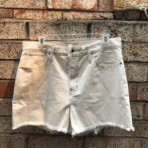 Madewell Perfect Jean Short in off white NWT